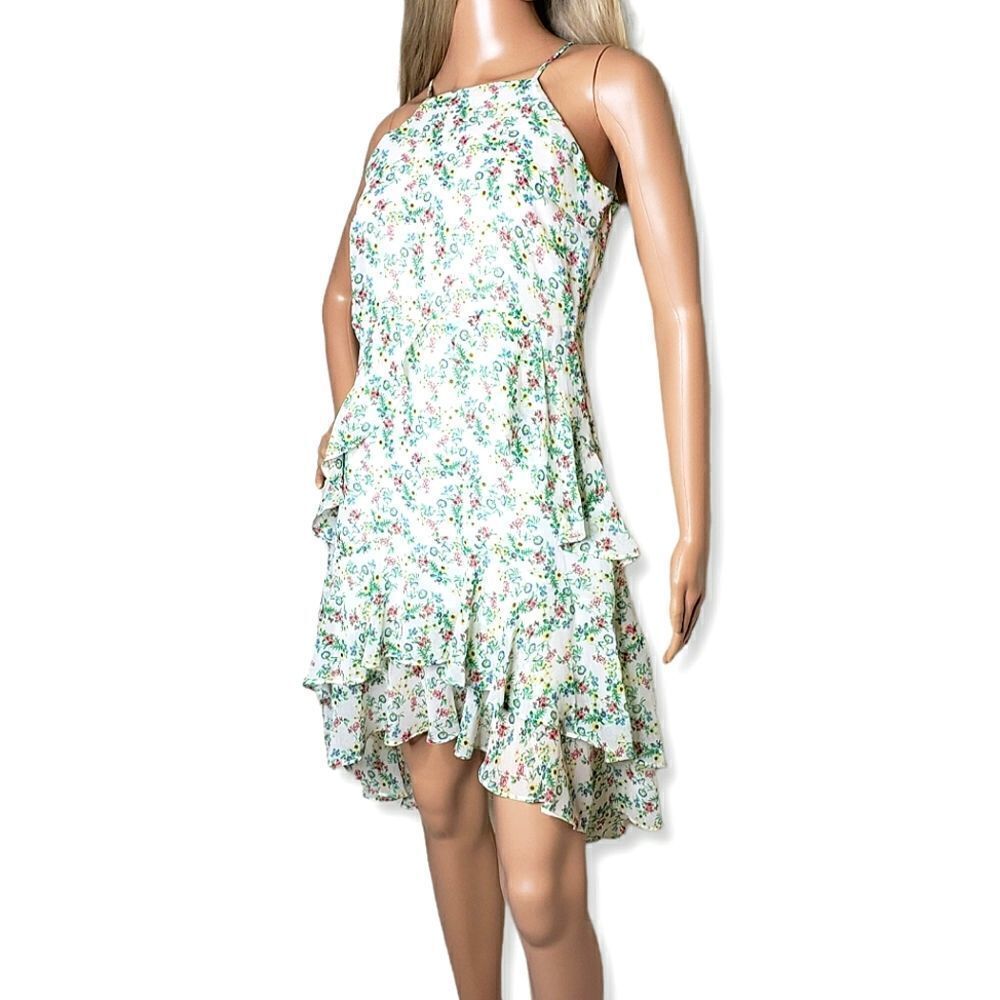 Banana Republic Floral Ruffle High-Low Halter Dress - Picture 6 of 9